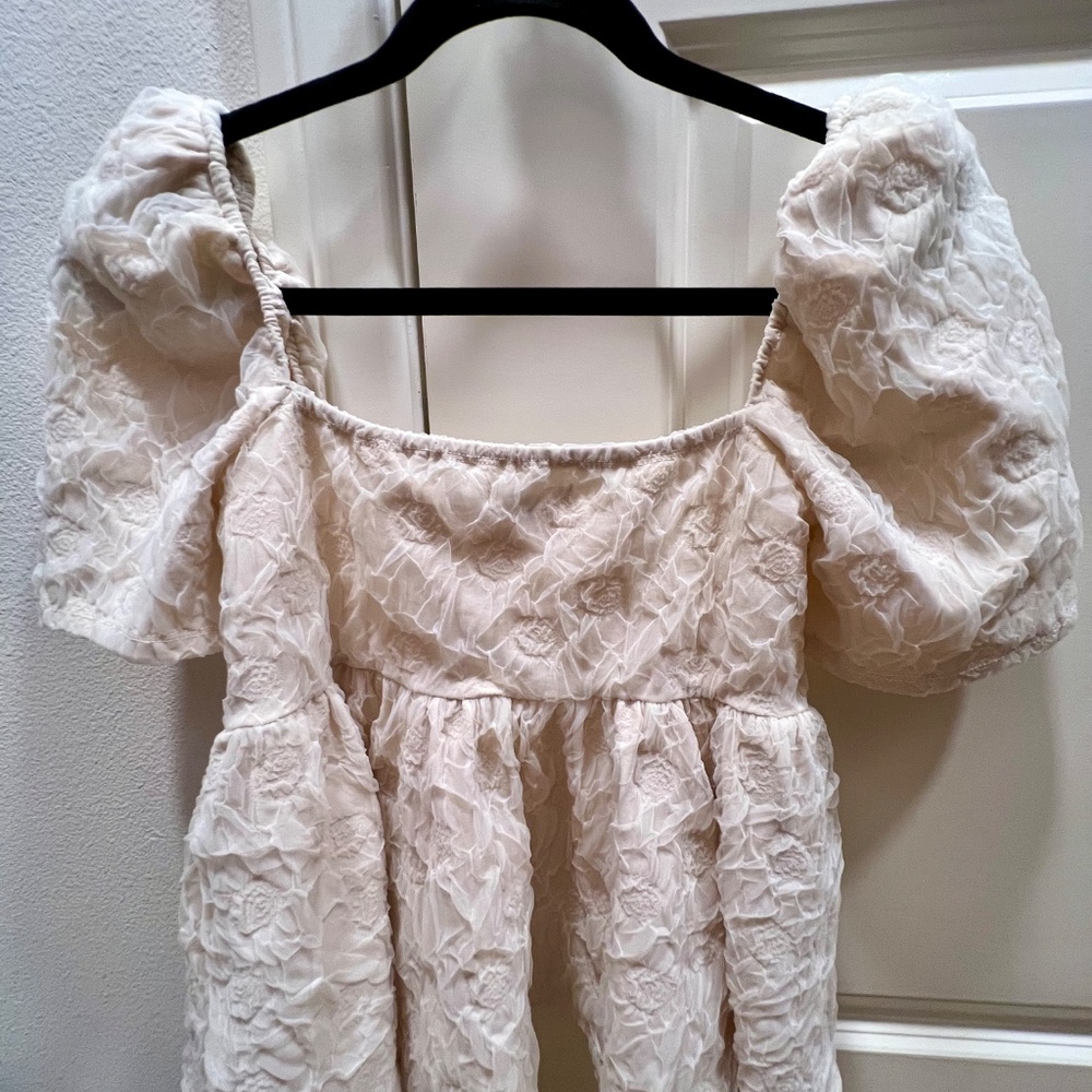Reformation Collette Knit Top Ivory - Size M - Picture 2 of 4